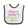 thumbnail image 1 of Inktastic Child Funny Today Im Mimis Problem Girls Baby Bib, 1 of 4