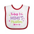 thumbnail image 1 of Inktastic Child Funny Today Im Mimis Problem Girls Baby Bib, 1 of 4