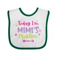 thumbnail image 1 of Inktastic Child Funny Today Im Mimis Problem Girls Baby Bib, 1 of 4