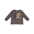 thumbnail image 1 of Inktastic Childhood Cancer Awareness- Fight, care, cure Boys or Girls Long Sleeve Toddler T-Shirt, 1 of 5