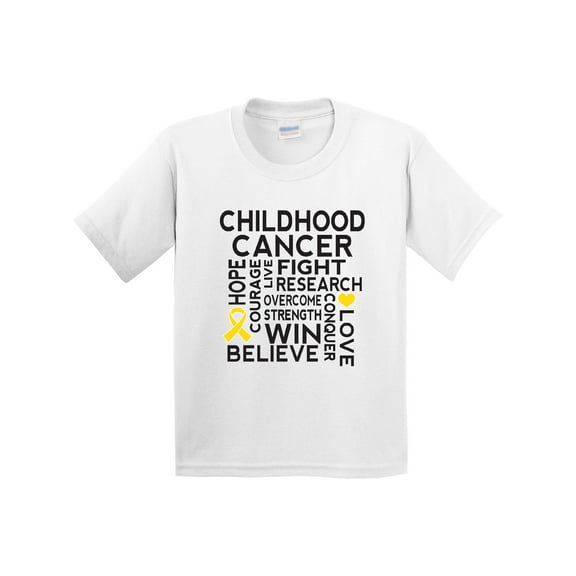 Inktastic Childhood Cancer Awareness Youth T-Shirt