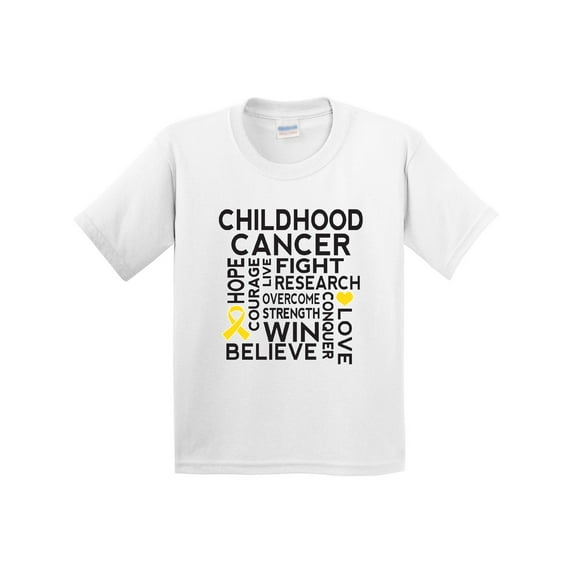 Inktastic Childhood Cancer Awareness Youth T-Shirt