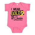 thumbnail image 1 of Inktastic Childhood Cancer Ribbon for My Cousin Boys or Girls Baby Bodysuit, 1 of 5