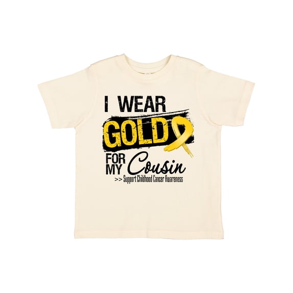 Inktastic Childhood Cancer Ribbon for My Cousin Boys or Girls Toddler T-Shirt