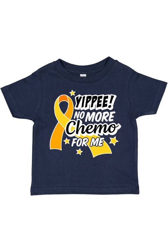 Chilhood Cancer Awareness Yippee No More Chemo for Me Boys or Girls Toddler T-Shirt