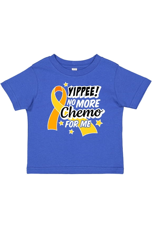 Chilhood Cancer Awareness Yippee no More Chemo for Me Boys or Girls Baby T-Shirt
