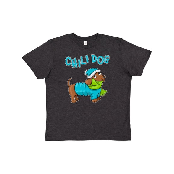 Inktastic Chili Dog- cute dachshund Youth T-Shirt