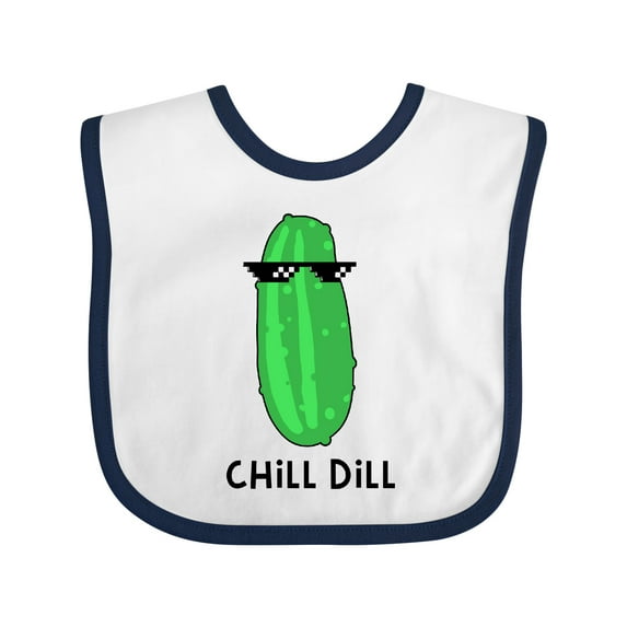 Inktastic Chill Dill Boys or Girls Baby Bib