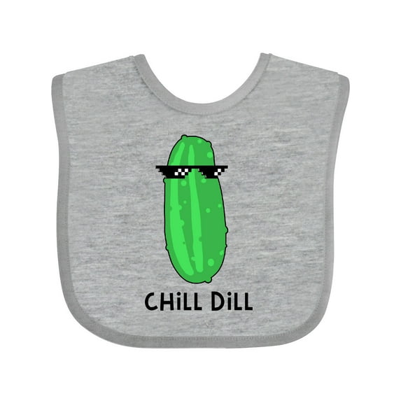 Inktastic Chill Dill Boys or Girls Baby Bib