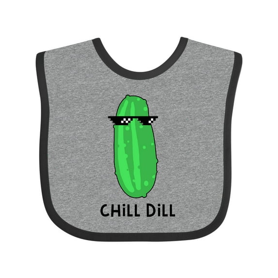Inktastic Chill Dill Boys or Girls Baby Bib