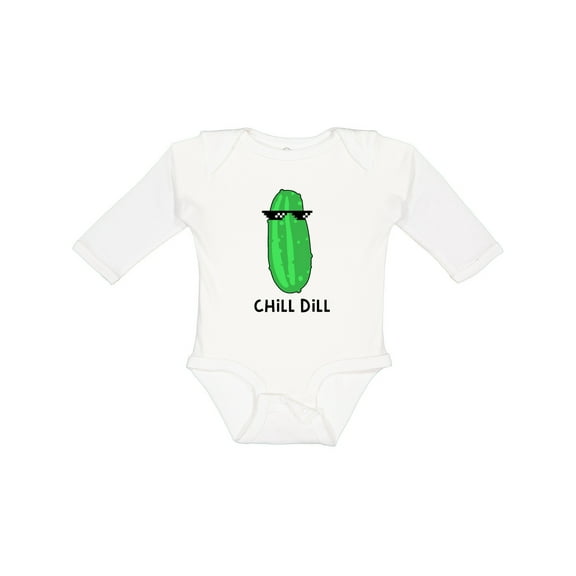 Inktastic Chill Dill Boys or Girls Long Sleeve Baby Bodysuit