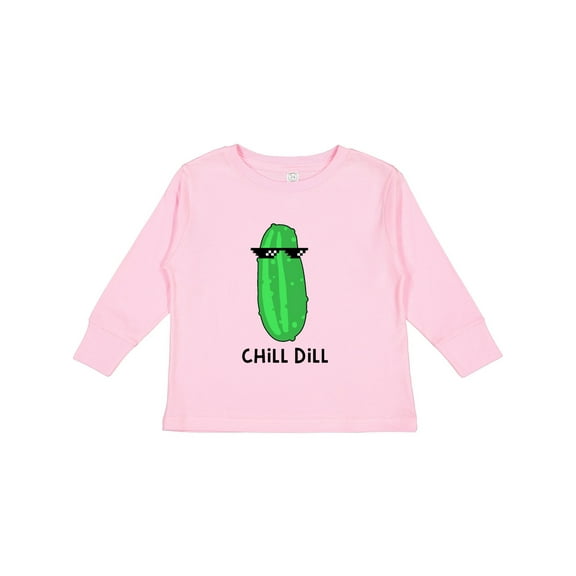 Inktastic Chill Dill Boys or Girls Long Sleeve Toddler T-Shirt