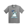 thumbnail image 1 of Inktastic Chill Dude Winter Snowman Youth T-Shirt, 1 of 5