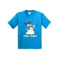 thumbnail image 1 of Inktastic Chill Dude Winter Snowman Youth T-Shirt, 1 of 5