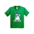 thumbnail image 1 of Inktastic Chill Dude Winter Snowman Youth T-Shirt, 1 of 5