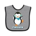 thumbnail image 1 of Inktastic Chillin Penguin Boys or Girls Baby Bib, 1 of 4