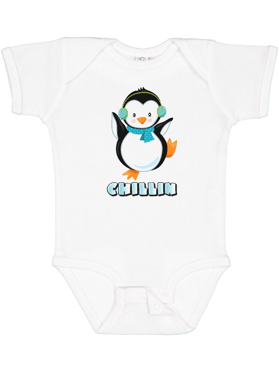 Chillin Penguin Boys or Girls Baby Bodysuit