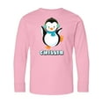 thumbnail image 1 of Inktastic Chillin Penguin Long Sleeve Youth T-Shirt, 1 of 5