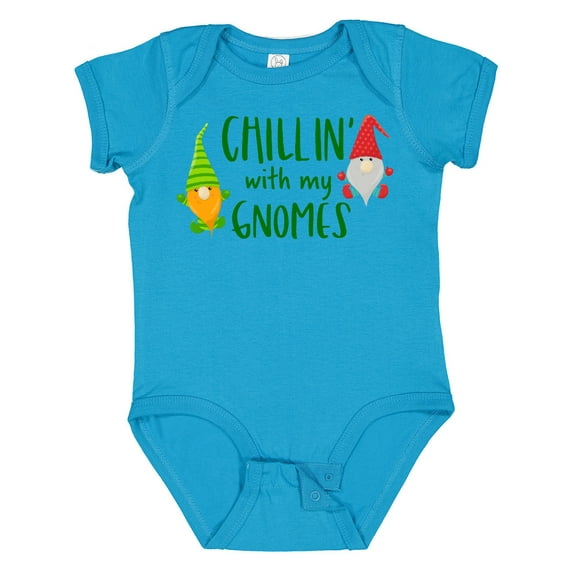 Inktastic Chillin' with My Gnomes Boys or Girls Baby Bodysuit