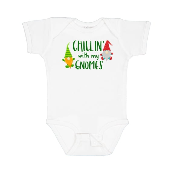 Inktastic Chillin' with My Gnomes Boys or Girls Baby Bodysuit