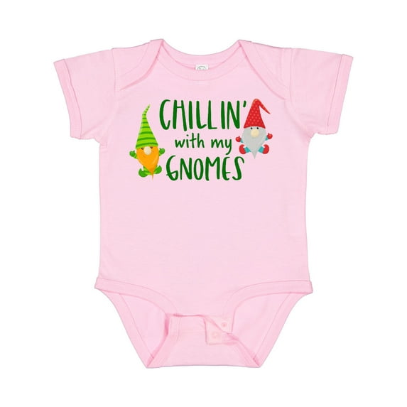 Inktastic Chillin' with My Gnomes Boys or Girls Baby Bodysuit