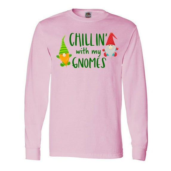 Inktastic Chillin' with My Gnomes Long Sleeve T-Shirt