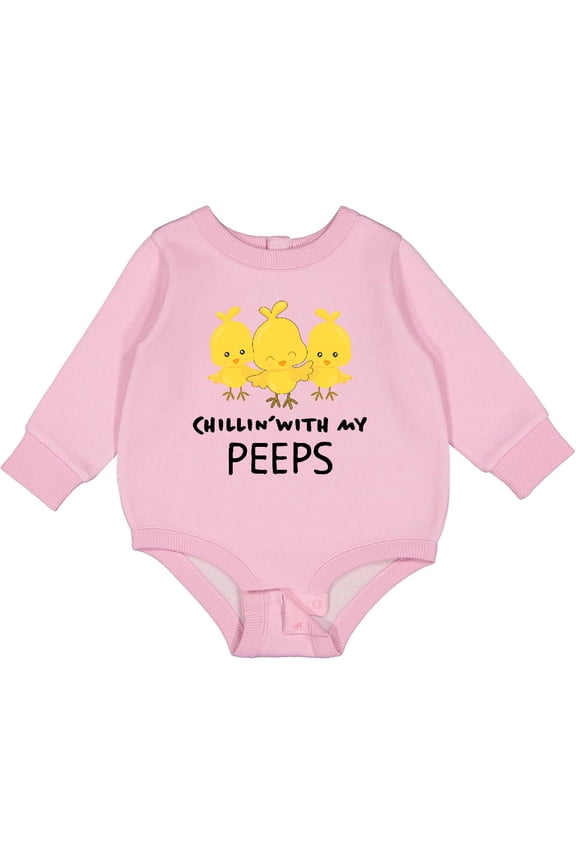 Chillin' with My Peeps Baby Fleece Bodysuit
