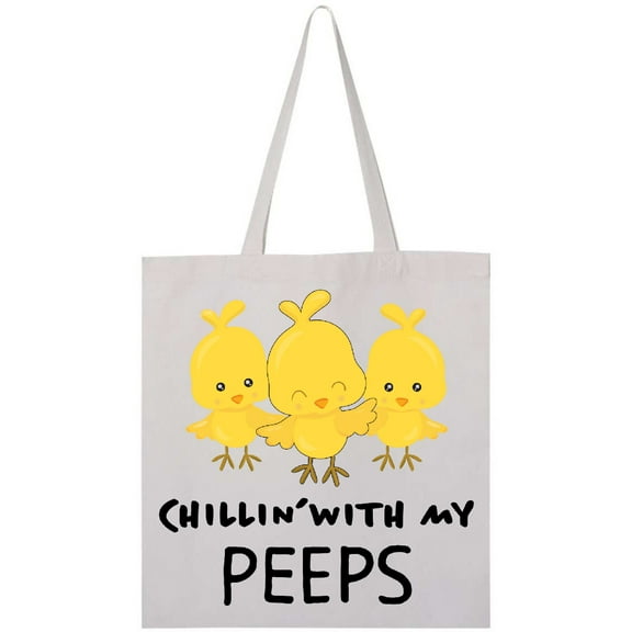 Inktastic Chillin' with My Peeps Tote Bag