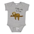thumbnail image 1 of Inktastic Chillin with Papa Sloth Cute Boys Baby Bodysuit, 1 of 5