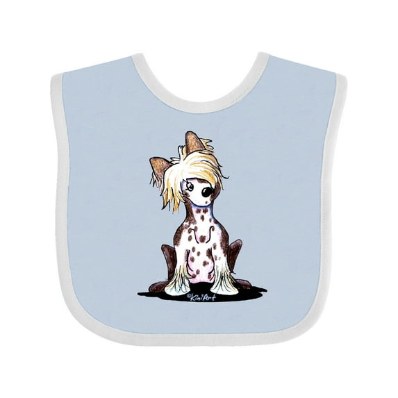 Inktastic Chinese Crested Boys or Girls Baby Bib
