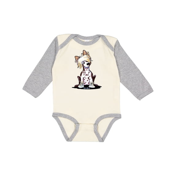 Inktastic Chinese Crested Boys or Girls Long Sleeve Baby Bodysuit