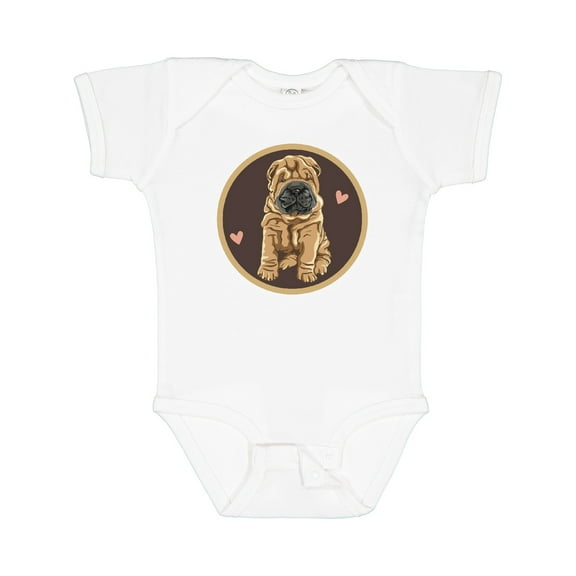 Inktastic Chinese Shar-pei Dog Art Girls Baby Bodysuit