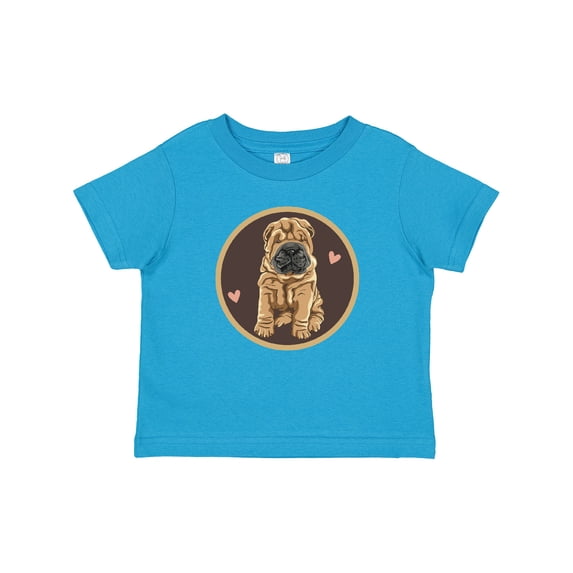 Inktastic Chinese Shar-Pei Dog Art Girls Baby T-Shirt
