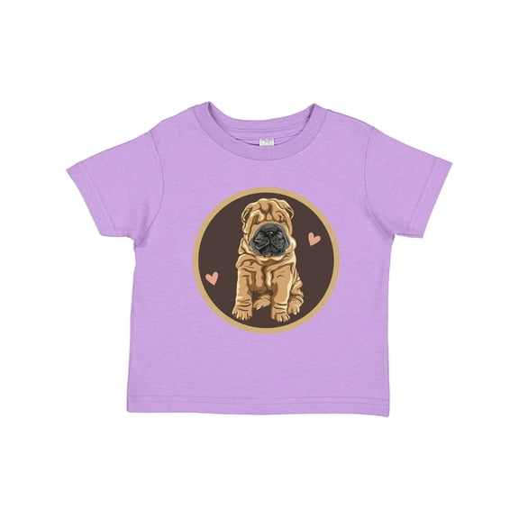 Inktastic Chinese Shar-Pei Dog Art Girls Toddler T-Shirt