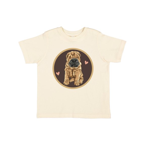 Inktastic Chinese Shar-Pei Dog Art Girls Toddler T-Shirt