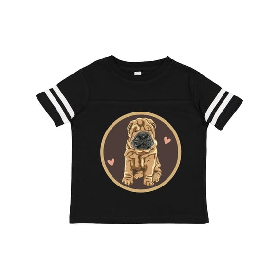 Inktastic Chinese Shar-Pei Dog Art Girls Toddler T-Shirt