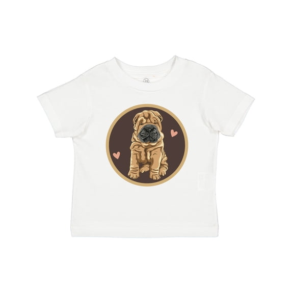 Inktastic Chinese Shar-Pei Dog Art Girls Toddler T-Shirt