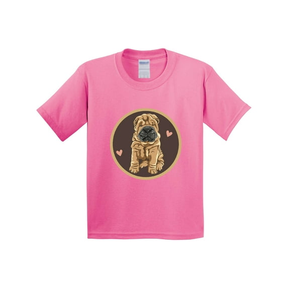 Inktastic Chinese Shar-pei Dog Art Youth T-Shirt