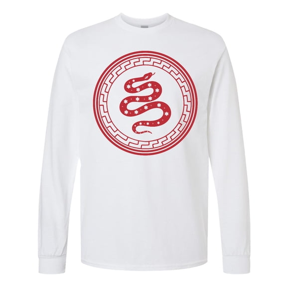 Inktastic Chinese Zodiac Snake Long Sleeve T-Shirt