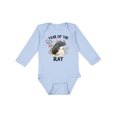 thumbnail image 1 of Inktastic Chinese Zodiac Year of The Rat Boys or Girls Long Sleeve Baby Bodysuit, 1 of 5