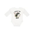 thumbnail image 1 of Inktastic Chinese Zodiac Year of The Rat Boys or Girls Long Sleeve Baby Bodysuit, 1 of 5