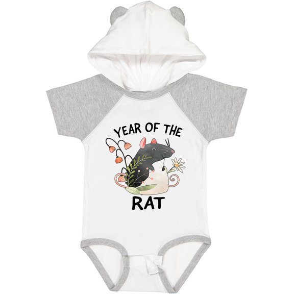 Inktastic Chinese Zodiac Year of the Rat Boys or Girls Baby Bodysuit