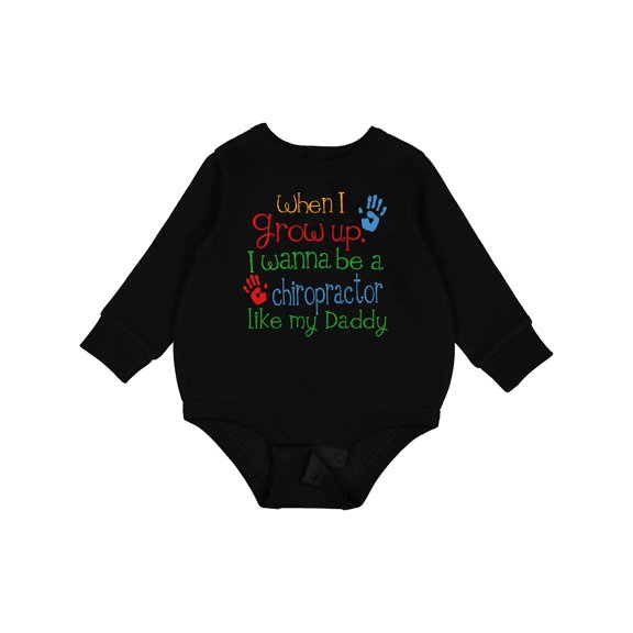 Inktastic Chiropractor Like Daddy Baby Fleece Bodysuit