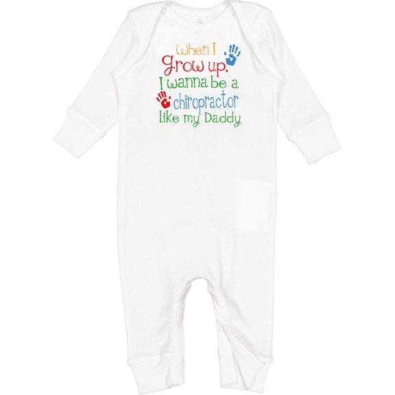 Inktastic Chiropractor Like Daddy Baby Romper Coveralls