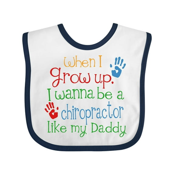 Inktastic Chiropractor Like Daddy Boys or Girls Baby Bib
