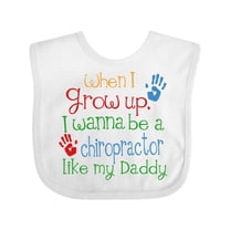 Inktastic Chiropractor Like Daddy Boys or Girls Baby Bib