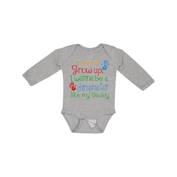 Inktastic Chiropractor Like Daddy Boys or Girls Long Sleeve Baby Bodysuit