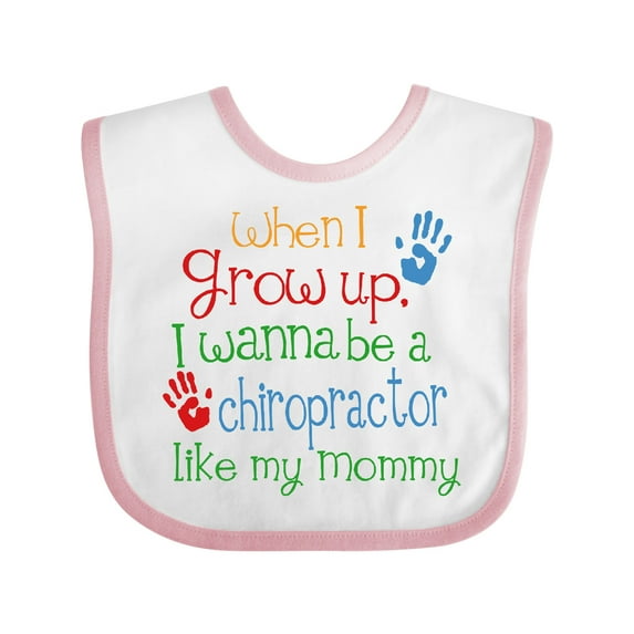 Inktastic Chiropractor Like Mommy Boys or Girls Baby Bib