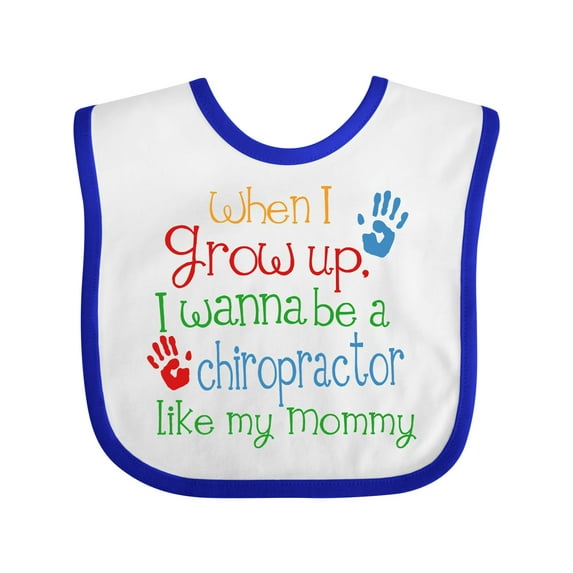 Inktastic Chiropractor Like Mommy Boys or Girls Baby Bib