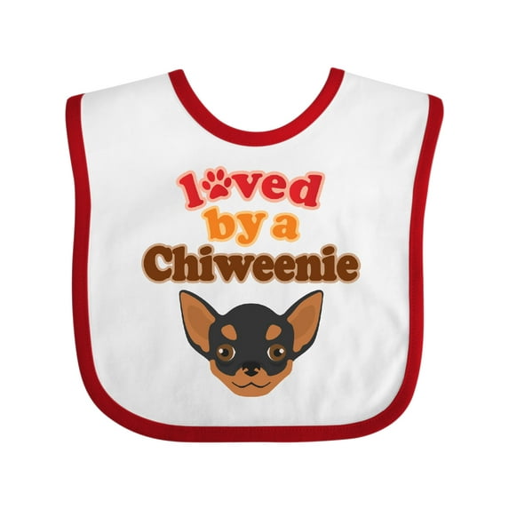 Inktastic Chiweenie Dog Gift Boys or Girls Baby Bib